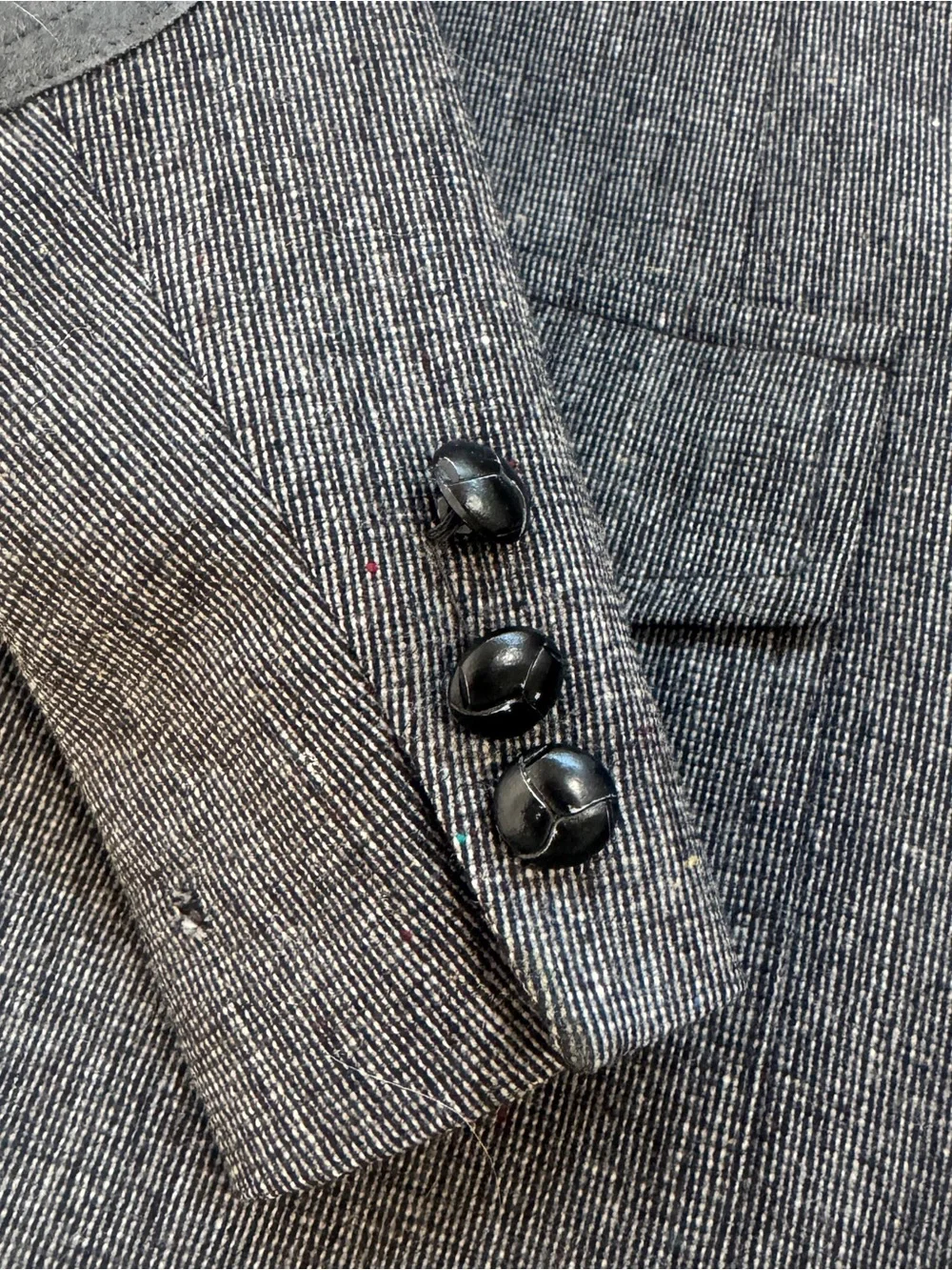 Vintage Pendleton Wool Western Blazer Sport Coat USA Gray Flecked 42